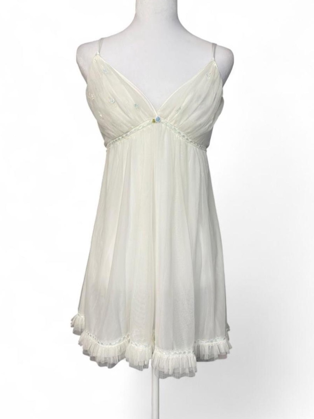 Oscar de la Renta Pink Label coquette babydoll mesh slip